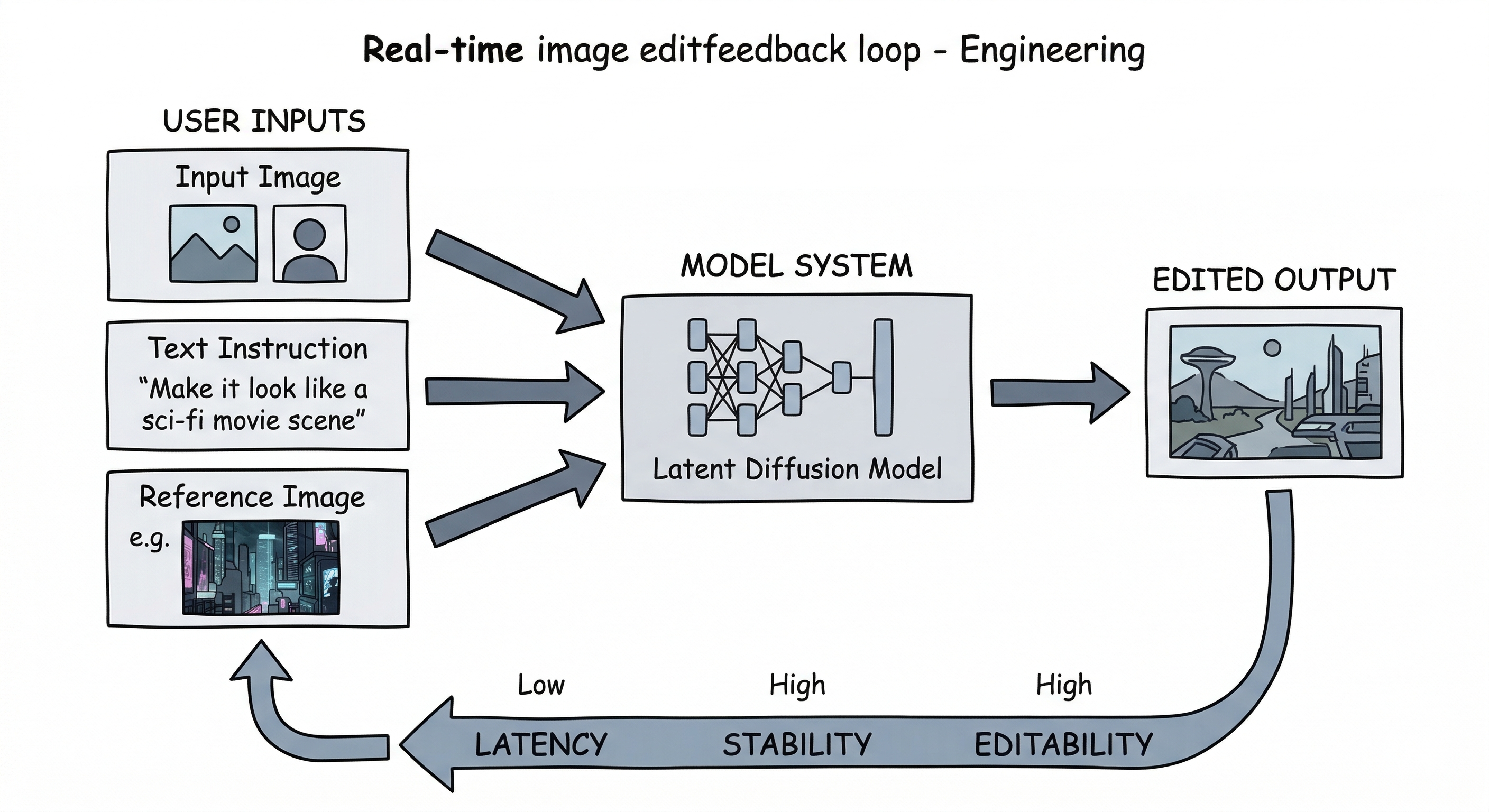 Real-time image edit feedback loop